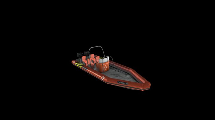 Emergency Boat (Vehicle) 3D Model