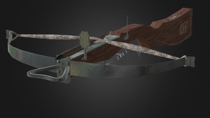Medieval Crossbow 3D Model