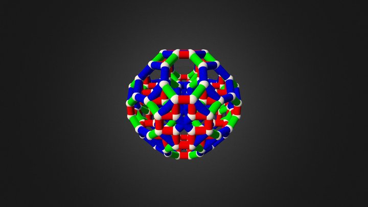 Cantitruncated Tesseract 4-1084-36-24 3D Model