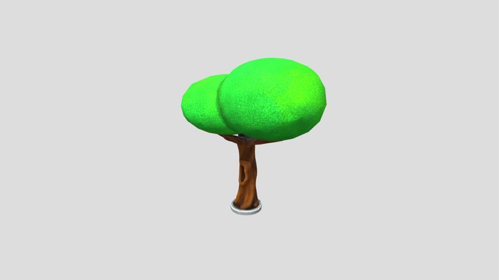 Arbol Cartoon 3D Model