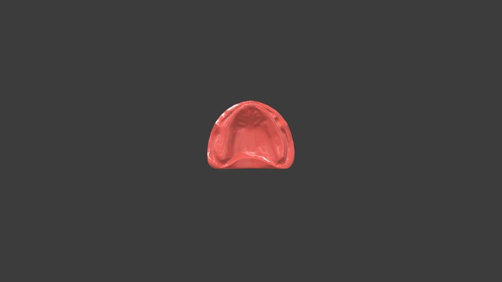 Maxillary Edentulous Arch 3D Model