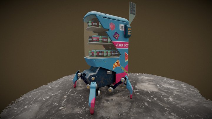 Sci-Fi Vending Machine 3D Model