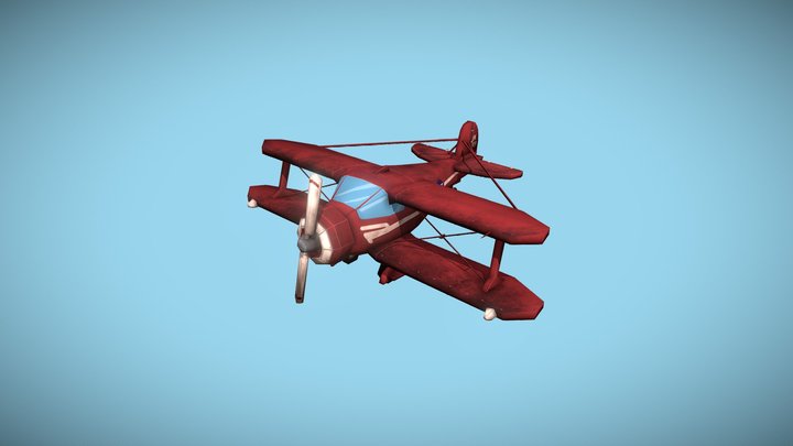 DAE : Beechcraft C17L Staggerwing 3D Model