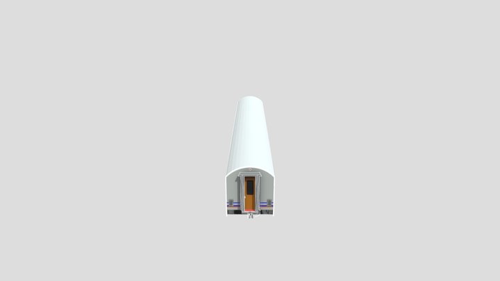 Economy Traincar 3D Model