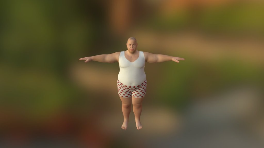 Realistic Fat Man Rigged And Dressed 3d Model By Zandhor Ae00587 Sketchfab 5130