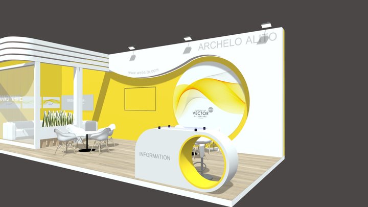 3d booth exhibition 3D Model
