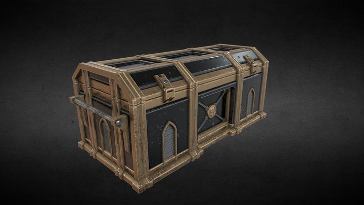 40k Inspired Loot Crate 3D Model