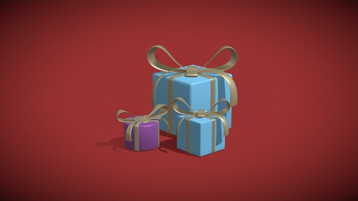 3D Sketchbook 4 - Gift Box 3D Model
