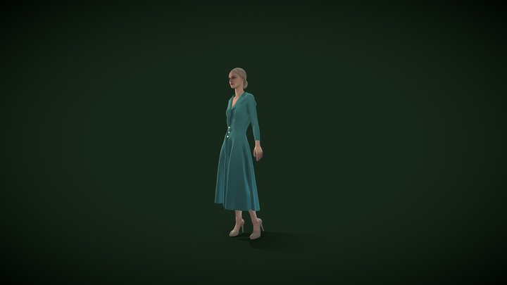 пальто_Фёдорова Лиза_2хтк 3D Model