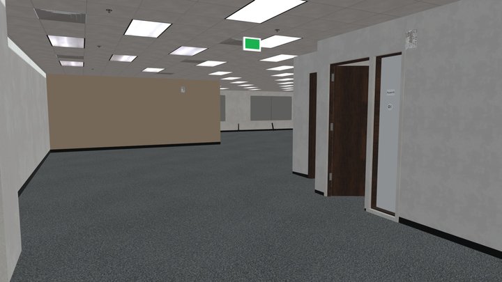 Empty Office 3D Model