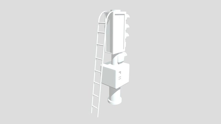 Feu Rouge Train 3D Model