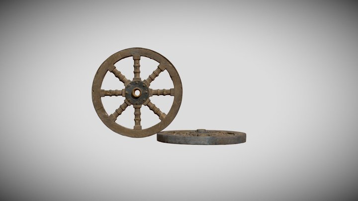 Cart Wheel 3D Model