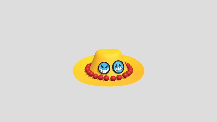 ACE HAT TEXTURED 3D Model