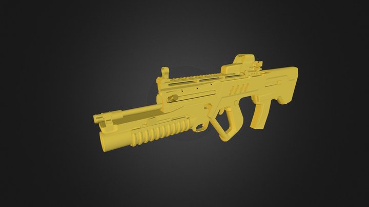 Tavor Accessorized3.3DS 3D Model