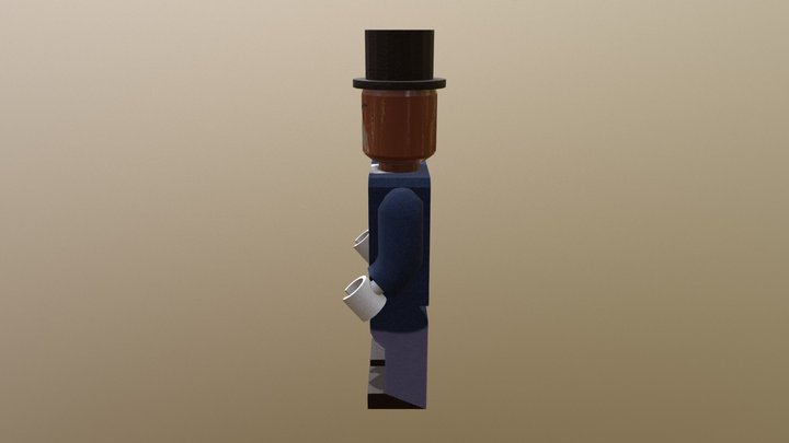 Walrus | Alice in Wonderland Lego Art Test 3D Model