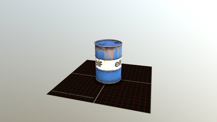 Rusty Barrel 3D Model