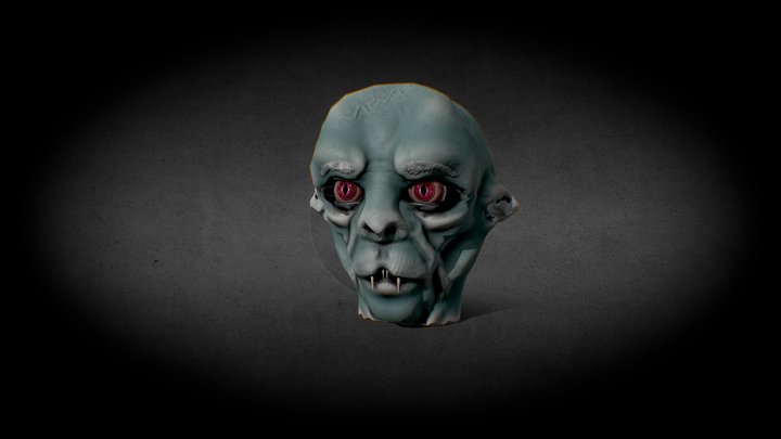 Vampire Face 3D Model