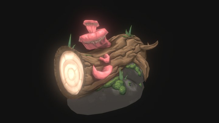 Stylised log 3D Model