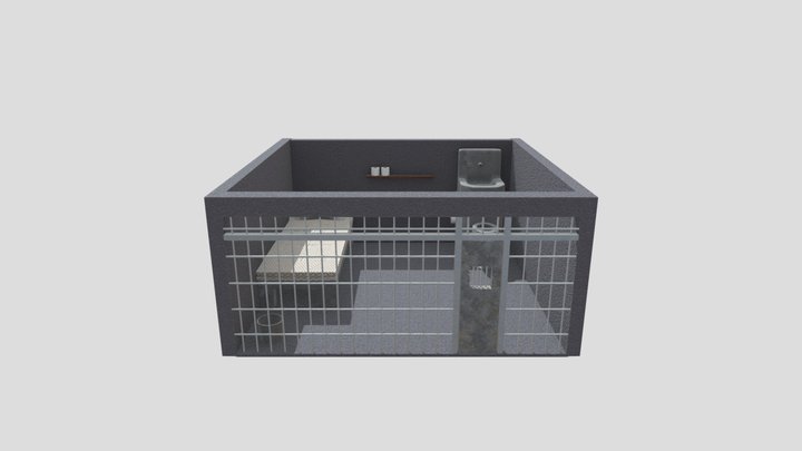 American jail cell 3D Model