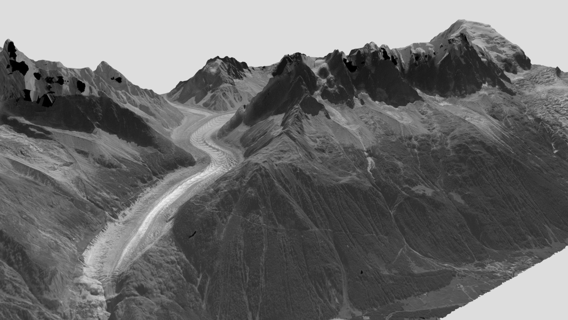 Mer de Glace en 1949
