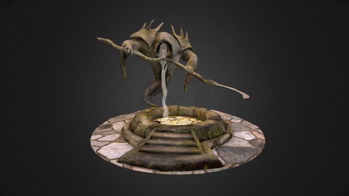 Reaper Fountain 3D Model