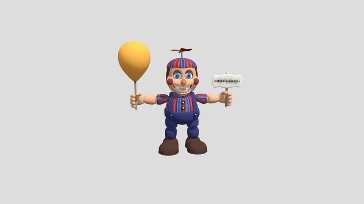 stylized_balloon_ Boy_ By_emmf_Cvety 3D Model