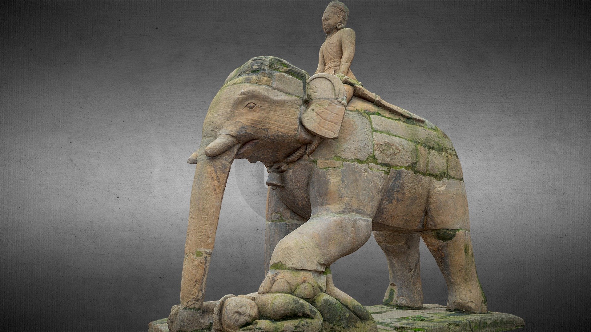 Ancient Mounted Elephant W/ LOD - Nepal Heritage - Buy Royalty Free 3D ...