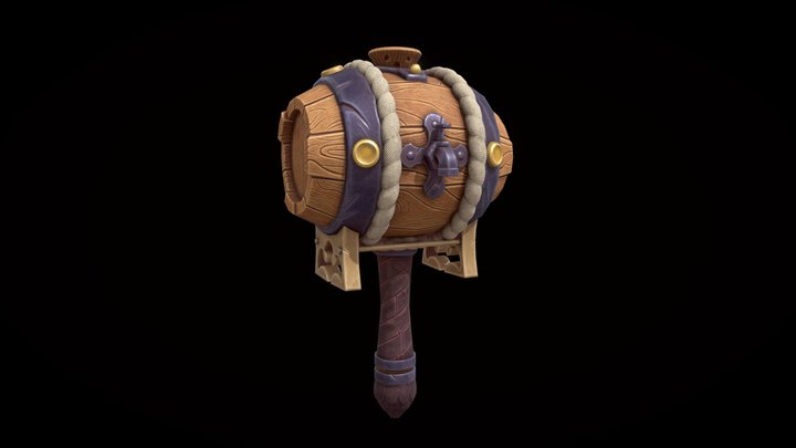 Bochka_molot 3D Model