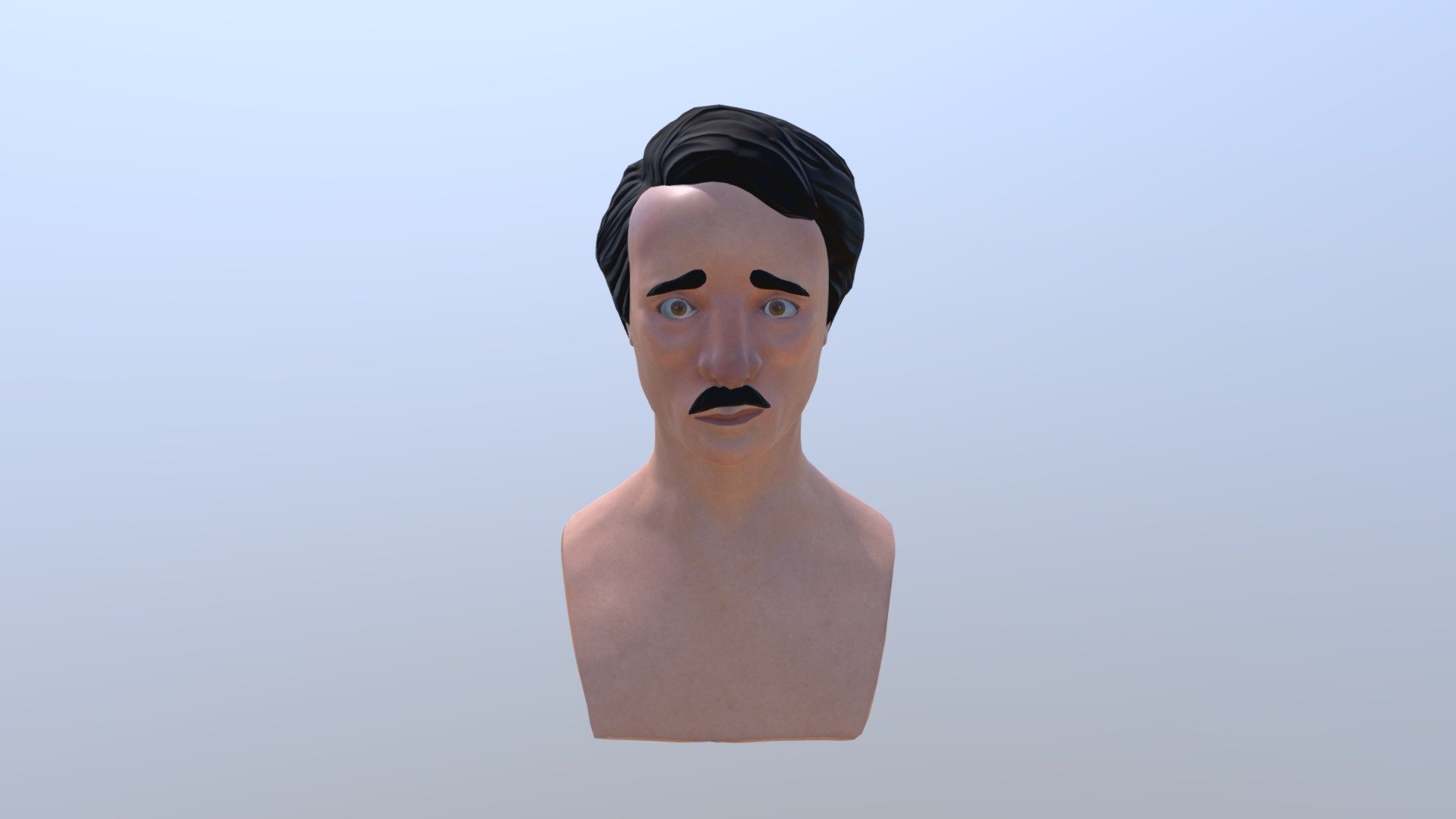 Edgar Allan Poe - 3D model by yurhilza (@yurhilza) [ae0dcb3] - Sketchfab