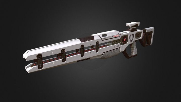 Lightning Rifle 3D Model