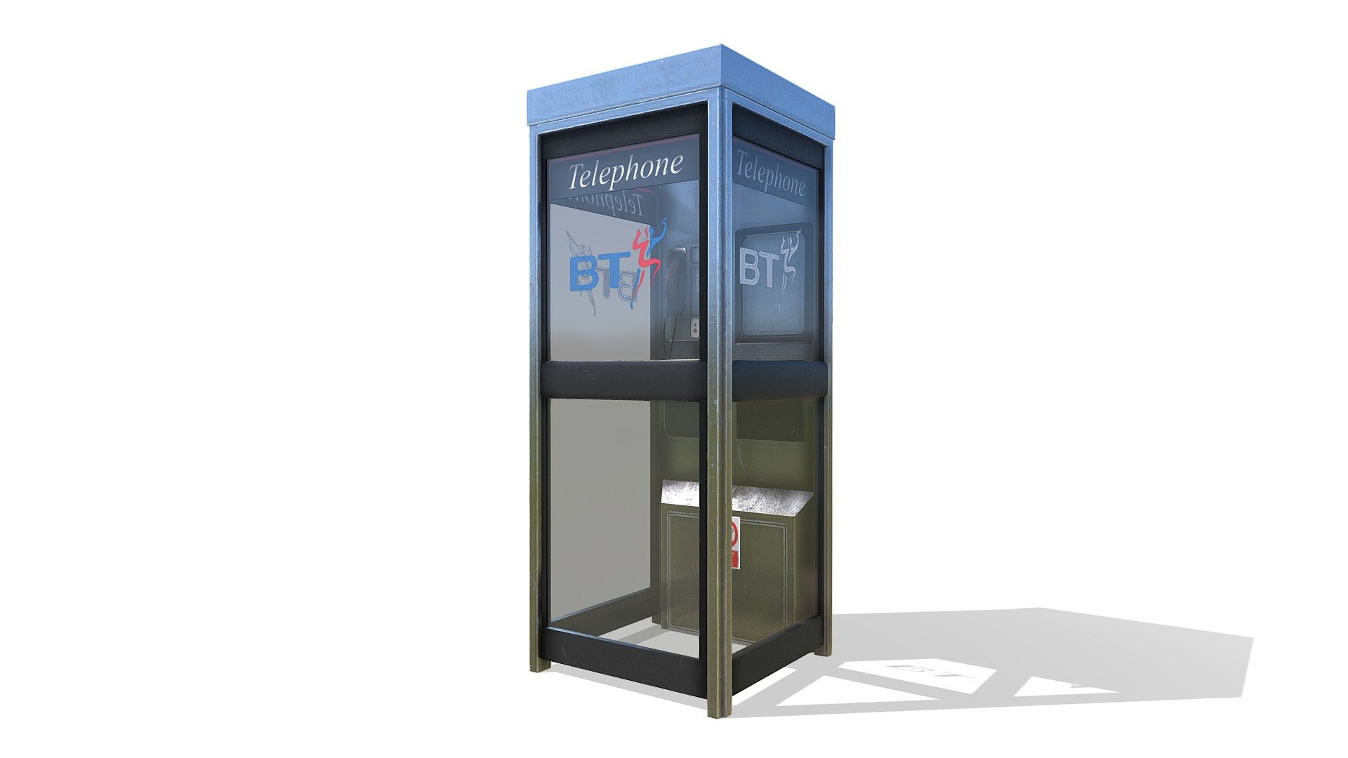 Phone Box   Telephone Booth - Buy Royalty Free 3d Model By Studio Lab 