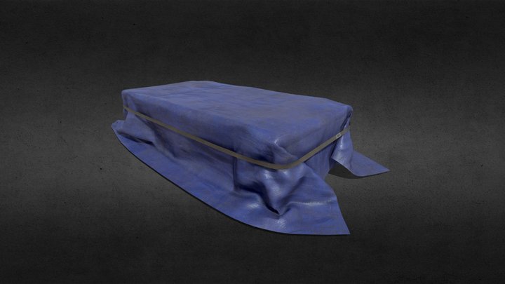 Tarp-Covered Crate | Low-poly
