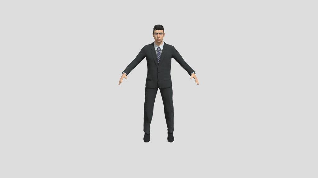 Man Dressed In Suit
