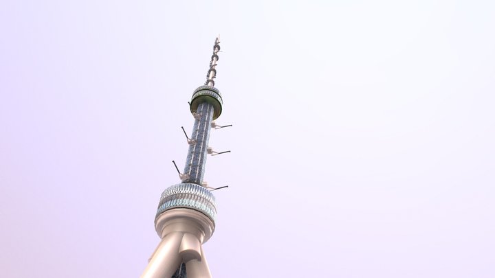 Tashkent Tower 2.0 (With Texture) 3D Model