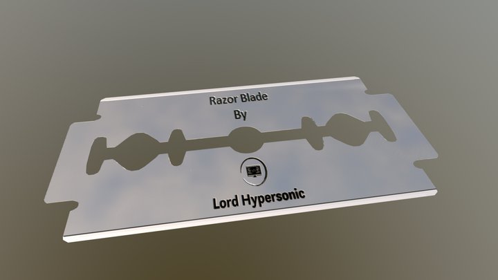 Razor Blade 3D Model