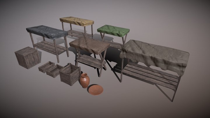 Marketplace Collection 3D Model
