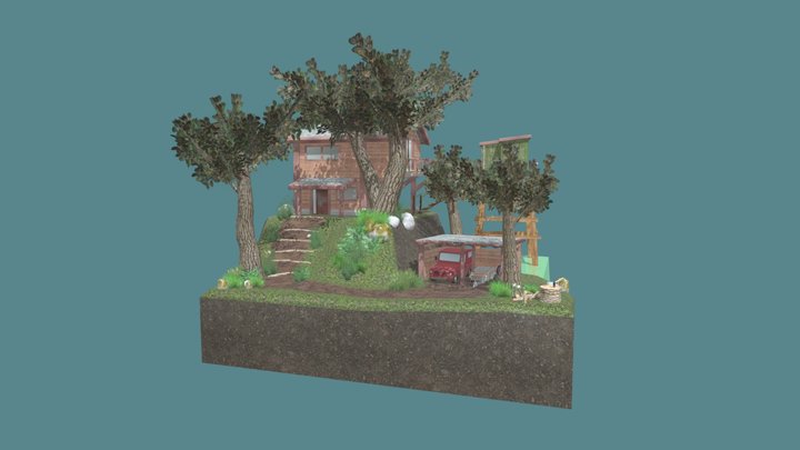 Diorama_Forest_Loner 3D Model