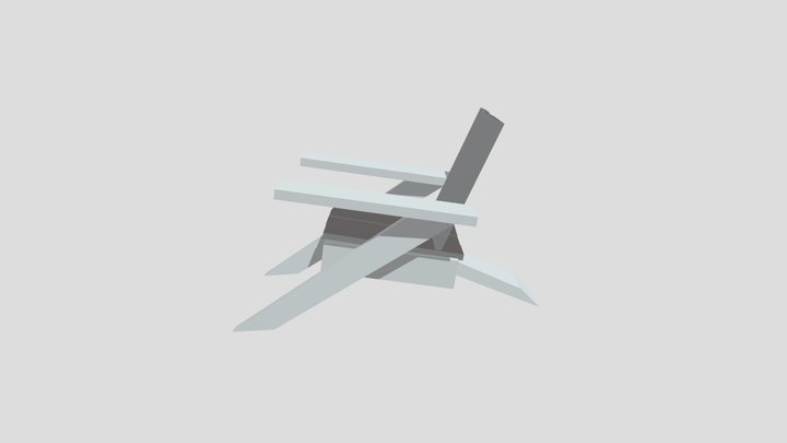 Adriondack Chair 3D Model