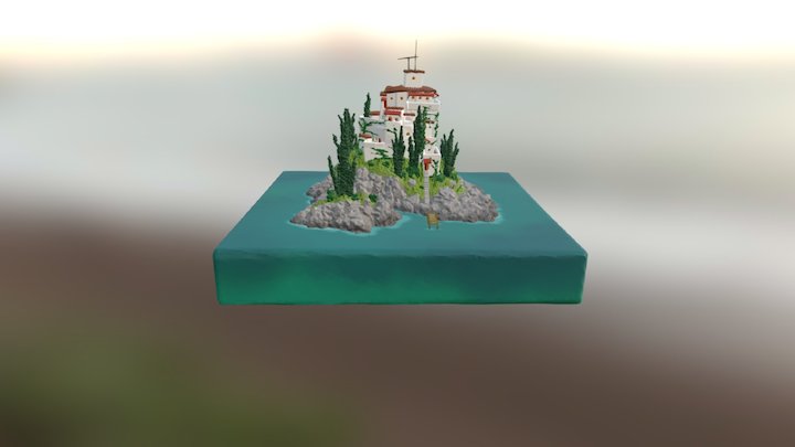 Island Villa 3D Model