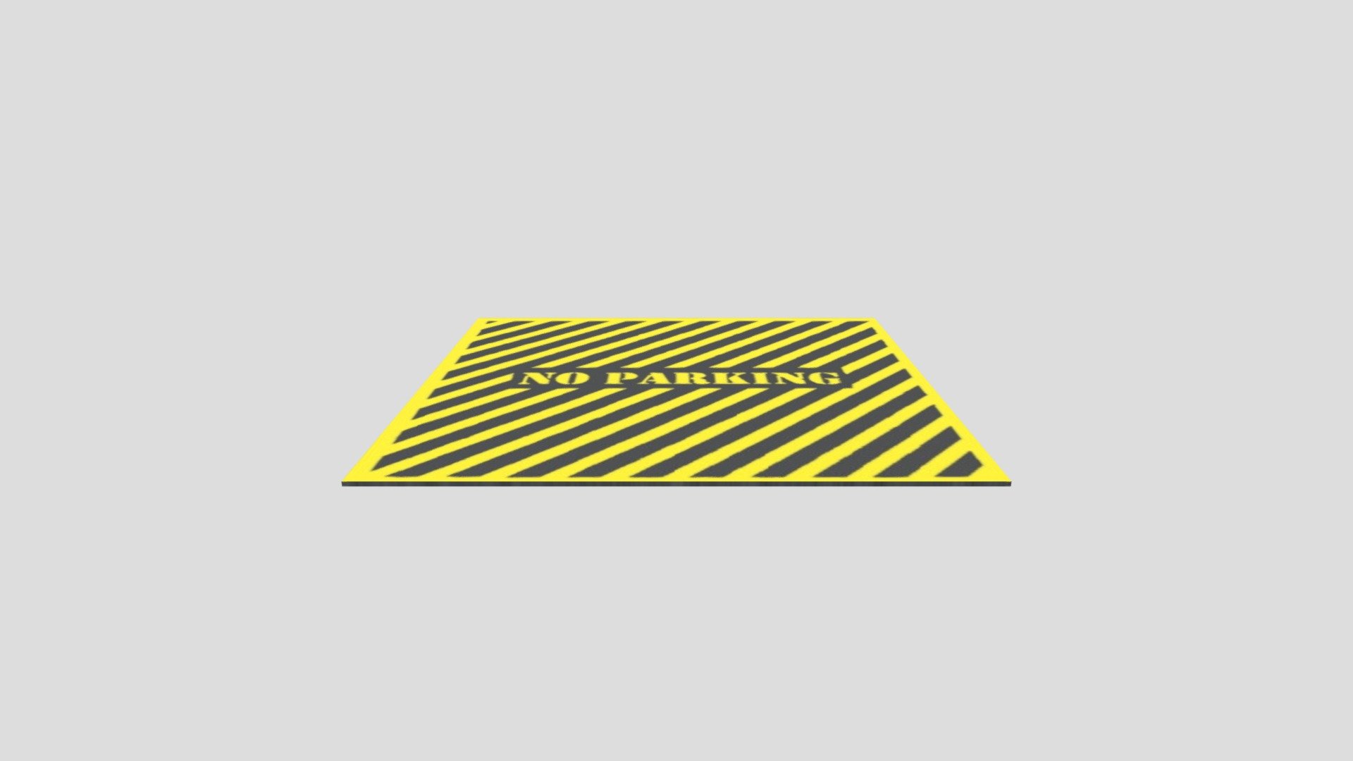 MAG Yellow No Parking 2 and Half Square — Sketchfab embed 3D viewer
