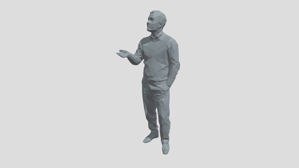 Lowpoly Male Standing