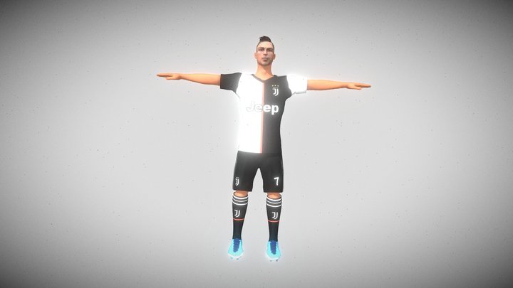 Cristiano Ronaldo 7 siiiuu 3D Model