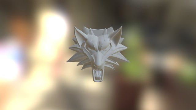 witcher medallion 3D Model