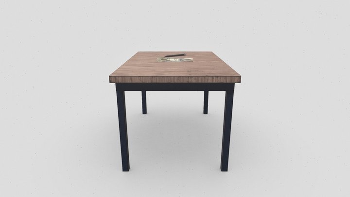 School table 3D Model