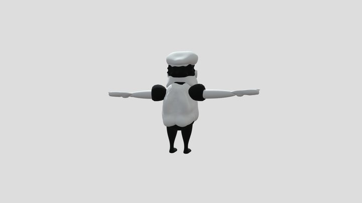 CyberChimp Peppino Recreation 3D Model