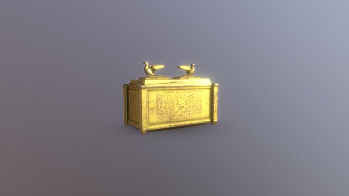 Ancient Egyptian Golden Ark 3D Model