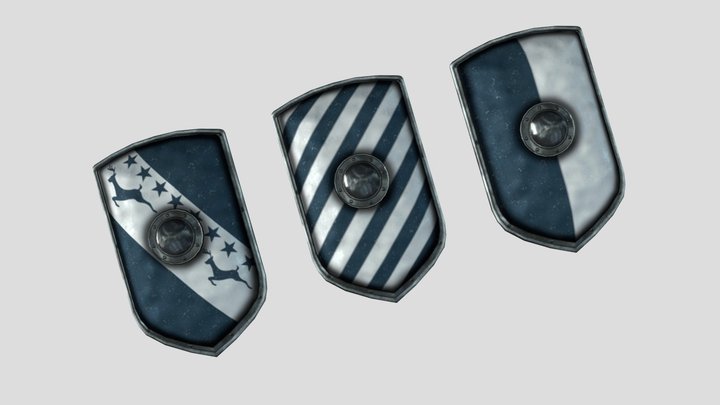 Blue Heater Shields 3D Model