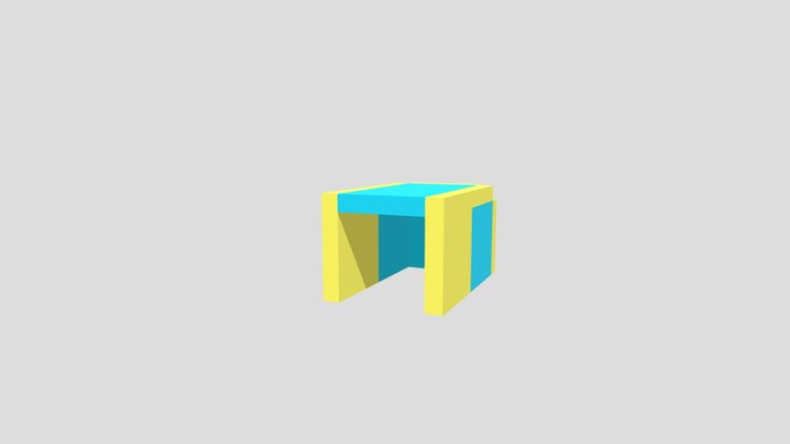 Нора прямоугольная 3D Model