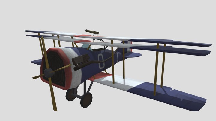 Flying Circus plane 3D Model