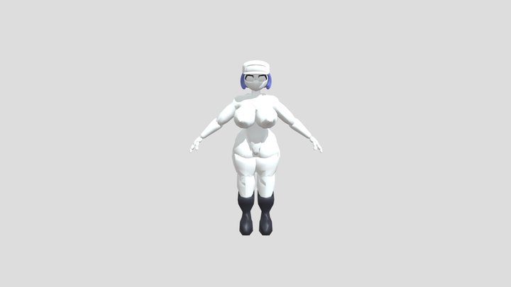 staffbot naked by nightbotgrey blender 3D Model